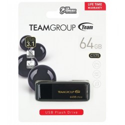 Флешка 64 Gb Team C175 Pearl black USB3.1