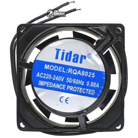 Вентилятор TIDAR RQA8025HSL 80 x 80 x 25 мм, 220V