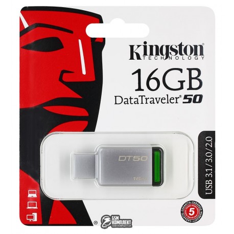 Флешка 16 Gb Kingston USB3.0 Kingston DT50/16Gb