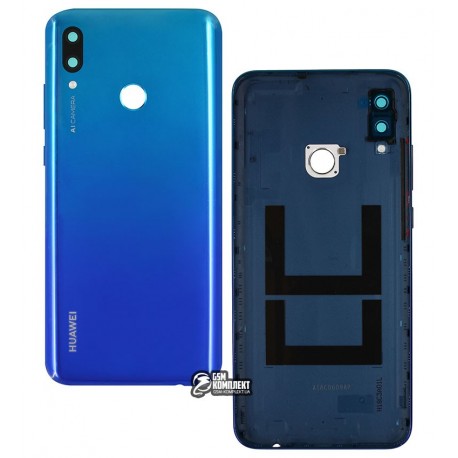 Задняя панель корпуса Huawei P Smart (2019), POT-LX1, голубая, Original (PRC), aurora blue