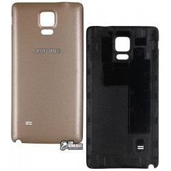 Задняя крышка батареи Samsung N910F Galaxy Note 4, N910H Galaxy Note 4, золотистая