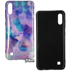 Чехол для Samsung A105 / M105 Galaxy A10 (2019) / M10 (2019), Toto IMD Print Marble, силикон, синий