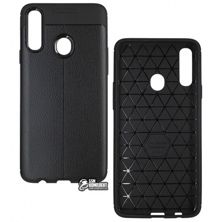 Чехол для Samsung A207F Galaxy A20s, Ultimate Experience Leather, силиконовый, черный