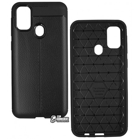 Чехол для Samsung M307F Galaxy M30s, Ultimate Experience Leather, силиконовый, черный Чехол для Samsung M307F Galaxy M30s, Ultimate Experience Leather, силиконовый, черный