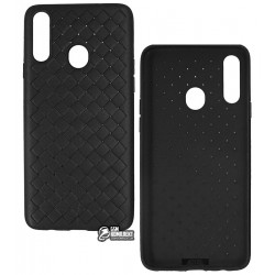 Чехол для Samsung A207F Galaxy A20s (2019), Weaving Case, силикон, черный