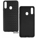 Чехол для Samsung A207F Galaxy A20s (2019), Weaving Case, силикон, черный