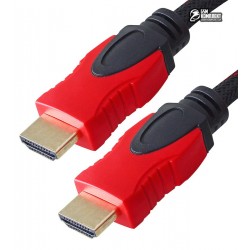 Кабель HDMI 15м V1.4, OD-7,4mm, 2 фильтра, в тканевой оплетке, круглый