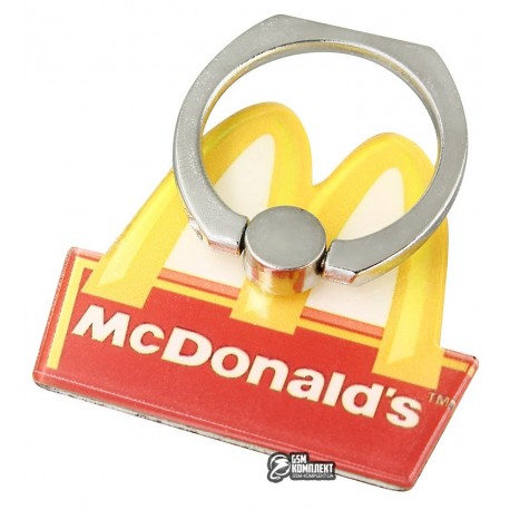Кольцо-держатель для телефона, McDonalds, желтый
