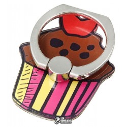 Кольцо-держатель для телефона, Cake, Коричневый