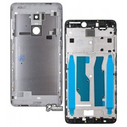 Корпус Xiaomi Redmi Note 4X, оригінал (PRC), сріблястий колір, snapdragon