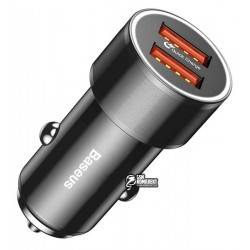 Автомобильное зарядно устройство Baseus Small Screw 2USB / QC / 36Вт
