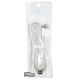 Кабель Type-C - USB, Xiaomi QC Cable, 1 метр, силиконовый, плоский, белый