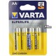 Батарейка VARTA Superlife, AA, LR6, Zinc, 4шт