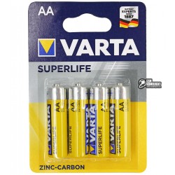 Батарейка VARTA Superlife, AA, LR6, Zinc, 4шт