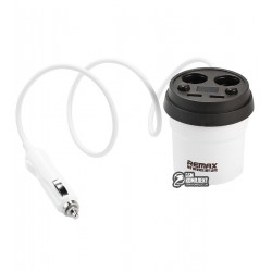 Автомобильное зарядное устройство Remax Coffee Cup Car Charger CR-2XP 2USB, белое