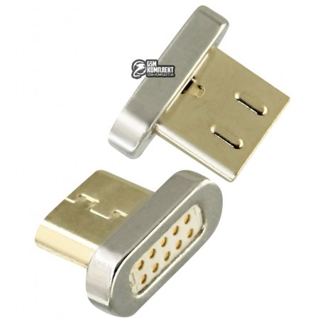 Адаптер Magnetic Clip-On Micro USB, Стальной