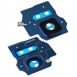 Стекло камеры для Samsung G955F Galaxy S8 Plus, G955FD Galaxy S8 Plus, голубое, coral blue