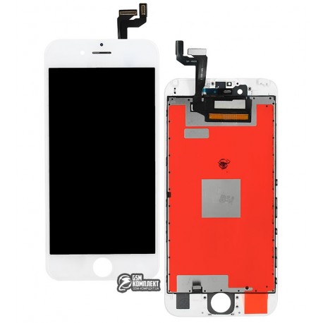 Дисплей iPhone 6S, белый, с сенсорным экраном (дисплейный модуль), с рамкой, Сopy, NCC ESR ColorX