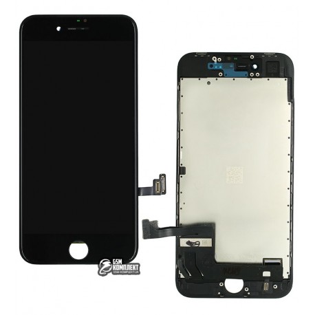 Дисплей iPhone 8, черный, с сенсорным экраном, high-copy