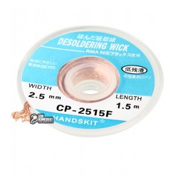 Лента-оплетка HandsKit 2,5mm косичка для демонтажа, длина 1,5м