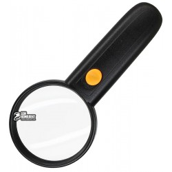 Лупа ручная MG6B-4A с LED подсветкой, 4x d65мм Лупа ручная MG6B-4A с LED подсветкой, 4x d65мм