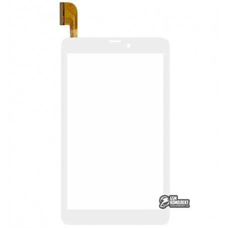 Тачскрин для китайского планшета 7"; EvroMedia Play Pad 3G Goo, 7", 182 мм, 104 мм, 45 pin, емкостный, белый, #MJK-0788-FPC