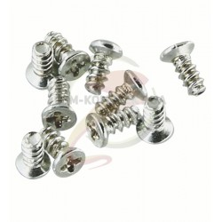 Шуруп крест 1,7 мм 1x2 мм, серебристый, 10 шт.