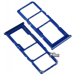 Держатель SIM-карты для Samsung A705F/DS Galaxy A70, синий