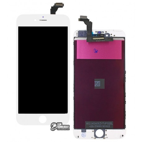 Дисплей iPhone 6 Plus, белый, с сенсорным экраном (дисплейный модуль), с рамкой, Сopy, NCC ESR ColorX