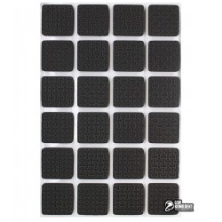 Самоклеющиеся ножки для корпуса, вспененные, квадратные 20 x 20 мм, 24шт