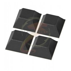 Самоклеющиеся ножки для корпуса, резина, квадратные 13 x 13 мм, 4шт