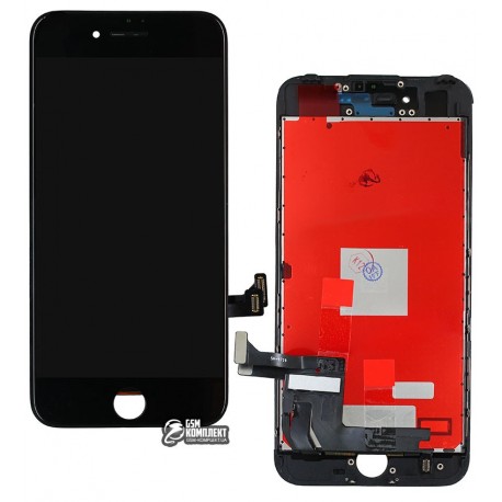 Дисплей iPhone 7, черный, с сенсорным экраном (дисплейный модуль), с рамкой, Сopy, NCC ESR ColorX
