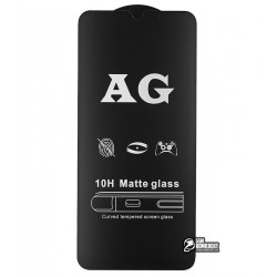 Закаленное защитное стекло для Xiaomi Redmi Note 8, 0,26 мм 9H, 2.5D, Full Glue, матовое, черное