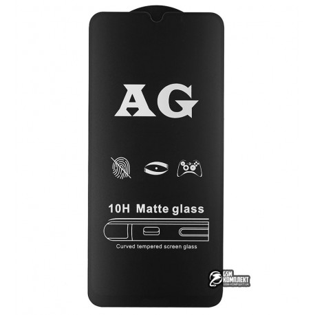 Закаленное защитное стекло для Xiaomi Redmi Note 8, 0,26 мм 9H, 2.5D, Full Glue, матовое, черное
