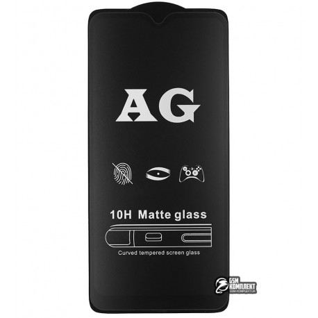 Закаленное защитное стекло для Xiaomi Redmi 8, Redmi 8A, 0,26 мм 9H, 2.5D, Full Glue, матовое, черное