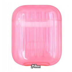 Чехол для Apple AirPods Clear Case pink