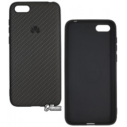 Чехол для Huawei Y5 (2018), Carbon, черный