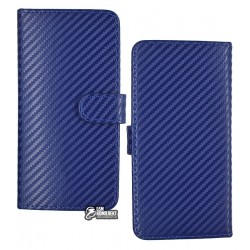 Чехол-книжка универсальная TOTO Book, Carbon Fiber Cover 5.5-5.7"