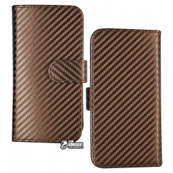 Чехол-книжка универсальная TOTO Book, Carbon Fiber Cover 4.7-5.3"