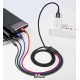 Кабель 4в1, Lightning(2)+Micro+Type-C - USB, Baseus Fast, 1,2м, тканевый