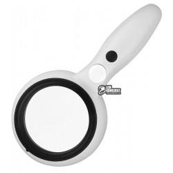 Лупа ручная MG6902-8L со сменной линзой 5x, 2,5x Led подсветка Лупа ручная MG6902-8L со сменной линзой 5x, 2,5x Led подсветка