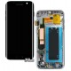 Дисплей Samsung G935 Galaxy S7 EDGE, черный, с сенсорным экраном (дисплейный модуль), с передней панелью, (OLED), High Copy