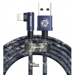 Кабель Lightning - USB, Baseus Camouflage, 2.4А, 1 метр, угловой штекер