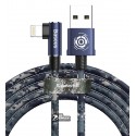 Кабель Lightning - USB, Baseus Camouflage, 2.4а, 1 метр, кутовий штекер