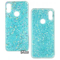 Чехол для Xiaomi Redmi Note 7, Конфетти, силикон, голубой