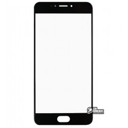 Стекло корпуса для Meizu MX6, черное