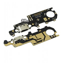 Шлейф для Xiaomi Mi Max 3, микрофона, коннектора зарядки, с компонентами, плата зарядки