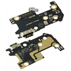 Шлейф для Xiaomi Mi 8, микрофона, коннектора зарядки, с компонентами, плата зарядки