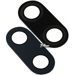 Стекло камеры для OnePlus 6, размер 21,7x9,8 мм, черное