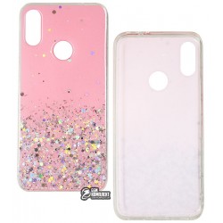 Чехол для Xiaomi Redmi Note 7, Metal Dust, силикон, розовый